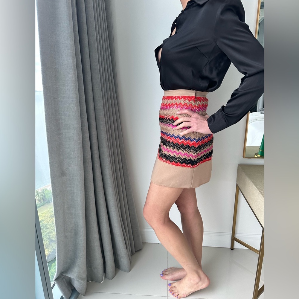 Missoni Multicolor Patterned Knit Mini Skirt S - image 5